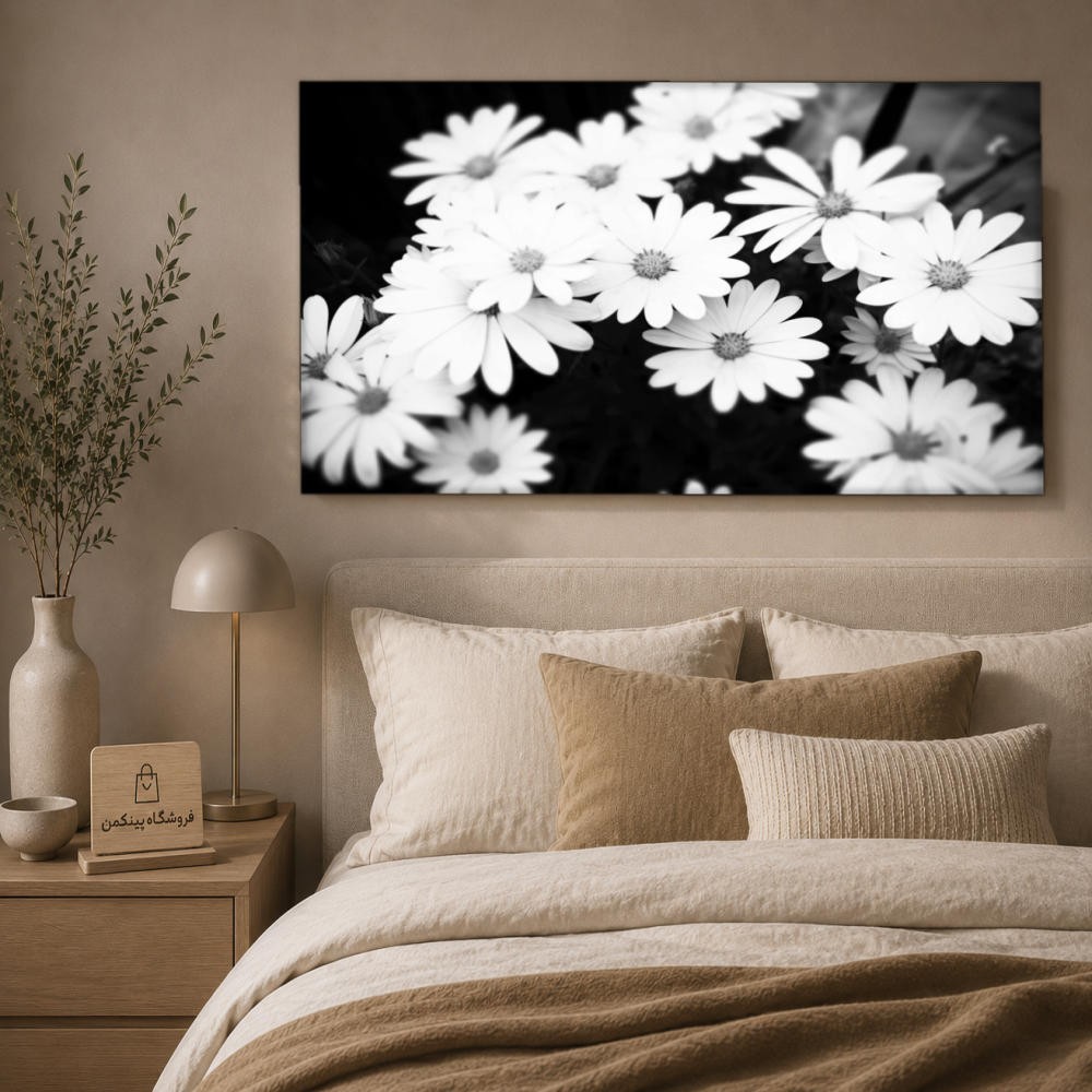 تابلو شاسی پینکمن طرح تکرنگ استتیک - Monochrome Aesthetic کد Jm 28