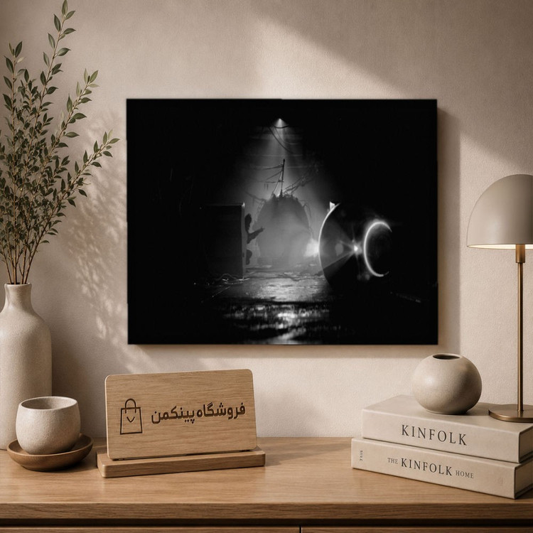 تابلو شاسی پینکمن طرح تکرنگ - 4k Monochrome کد Jm 25