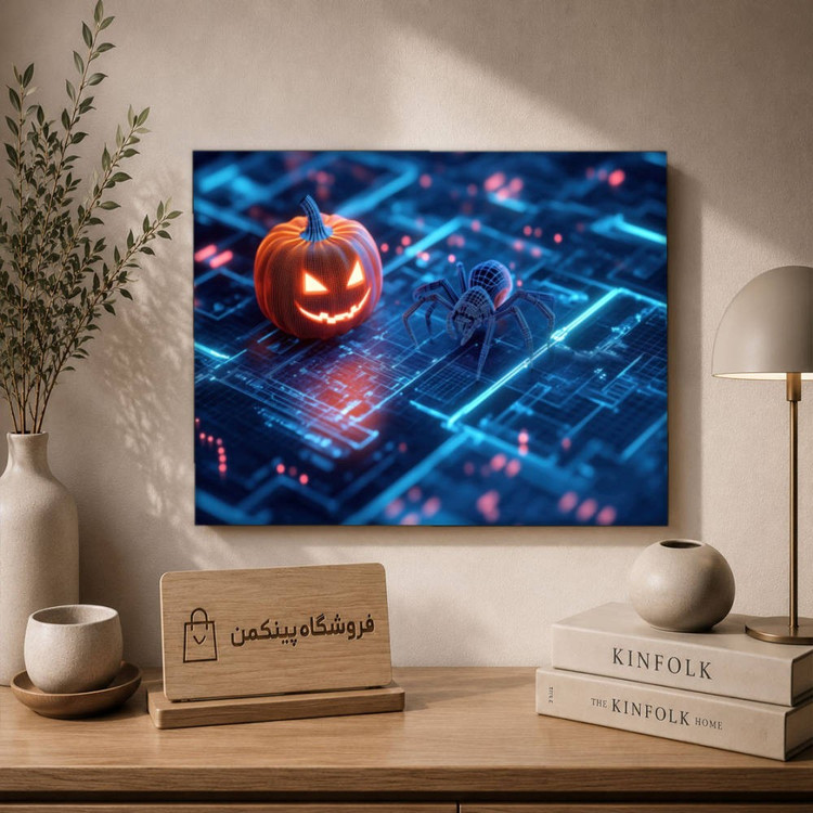 تابلو شاسی پینکمن طرح تکنولوژی هالووین - Technology Halloween کد Jm 2