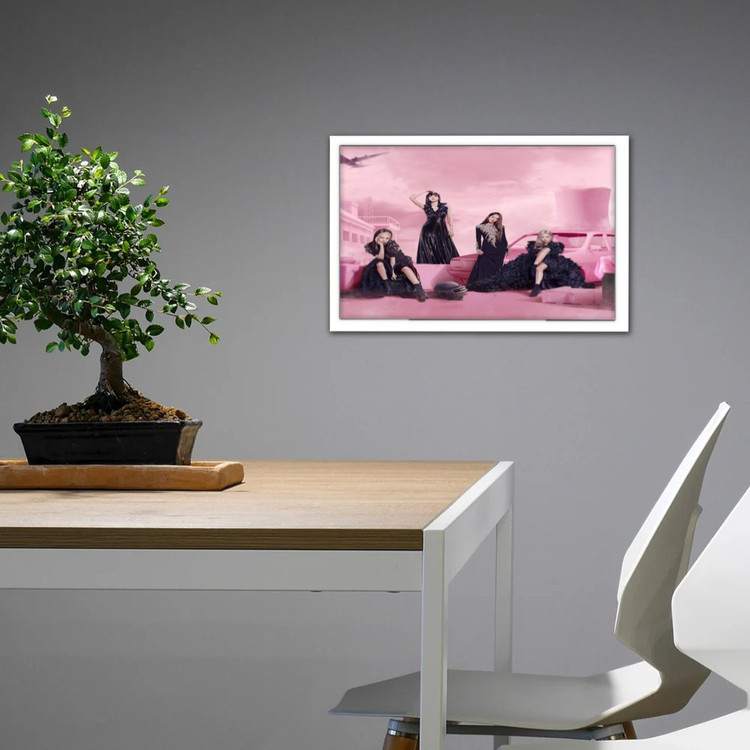 تابلو پینکمن طرح گروه بلکپینک بلکپینک صورتی BLACKPINK Pink 5 Jm
