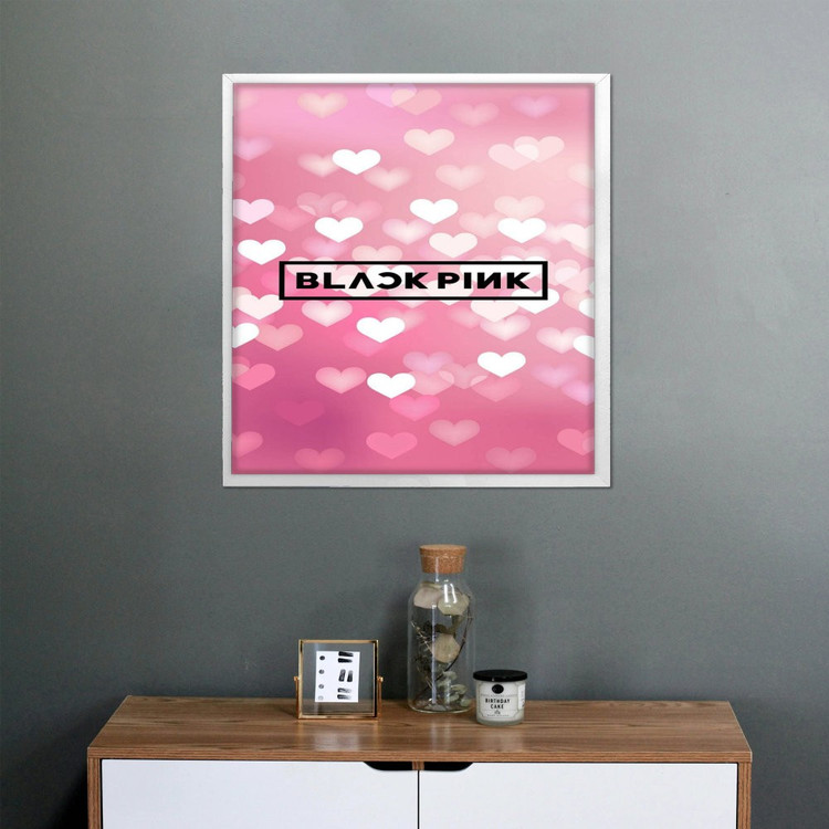 تابلو پینکمن طرح گروه بلکپینک بلکپینک صورتی BLACKPINK Pink 33 Jm
