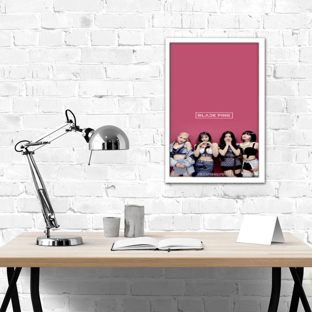 تابلو پینکمن طرح گروه بلکپینک بلکپینک صورتی BLACKPINK Pink 3 Jm