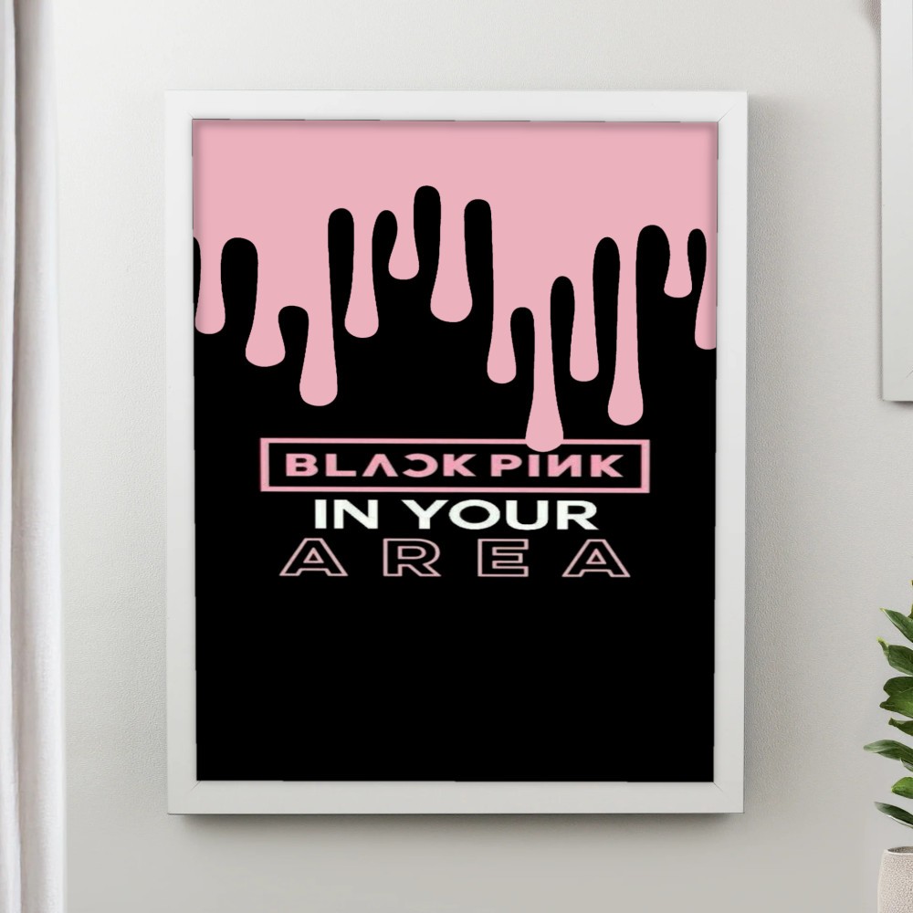 تابلو پینکمن طرح گروه بلکپینک بلکپینک صورتی BLACKPINK Pink 27 Jm
