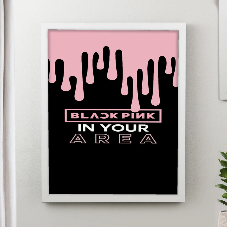 تابلو پینکمن طرح گروه بلکپینک بلکپینک صورتی BLACKPINK Pink 27 Jm