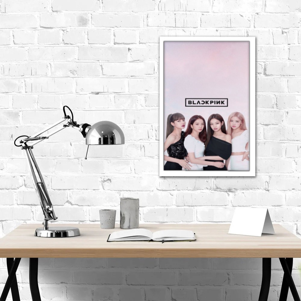 تابلو پینکمن طرح گروه بلکپینک بلکپینک صورتی BLACKPINK Pink 22 Jm