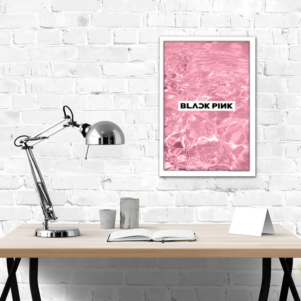 تابلو پینکمن طرح گروه بلکپینک بلکپینک صورتی BLACKPINK Pink 18 Jm