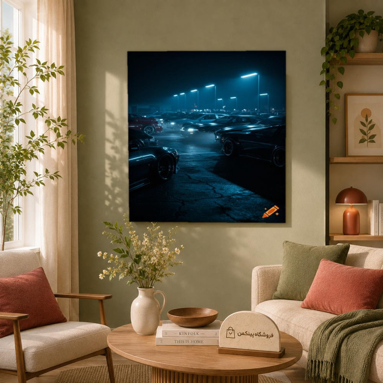 تابلو شاسی پینکمن طرح تکنولوژی نوآر - Tech Noir کد Jm 26_1