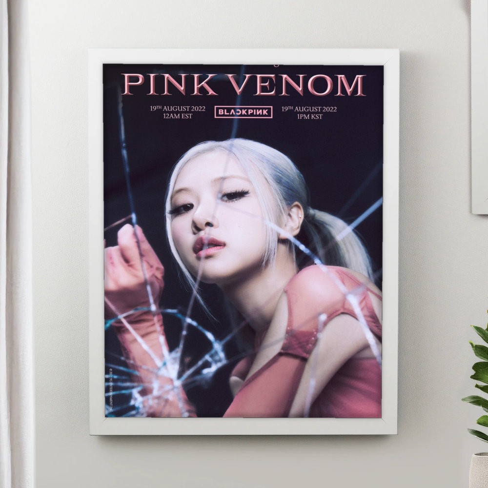 تابلو پینکمن طرح گروه بلکپینک بلکپینک رزی صورتی Venom Blackpink Rose Pink Venom 33 Jm