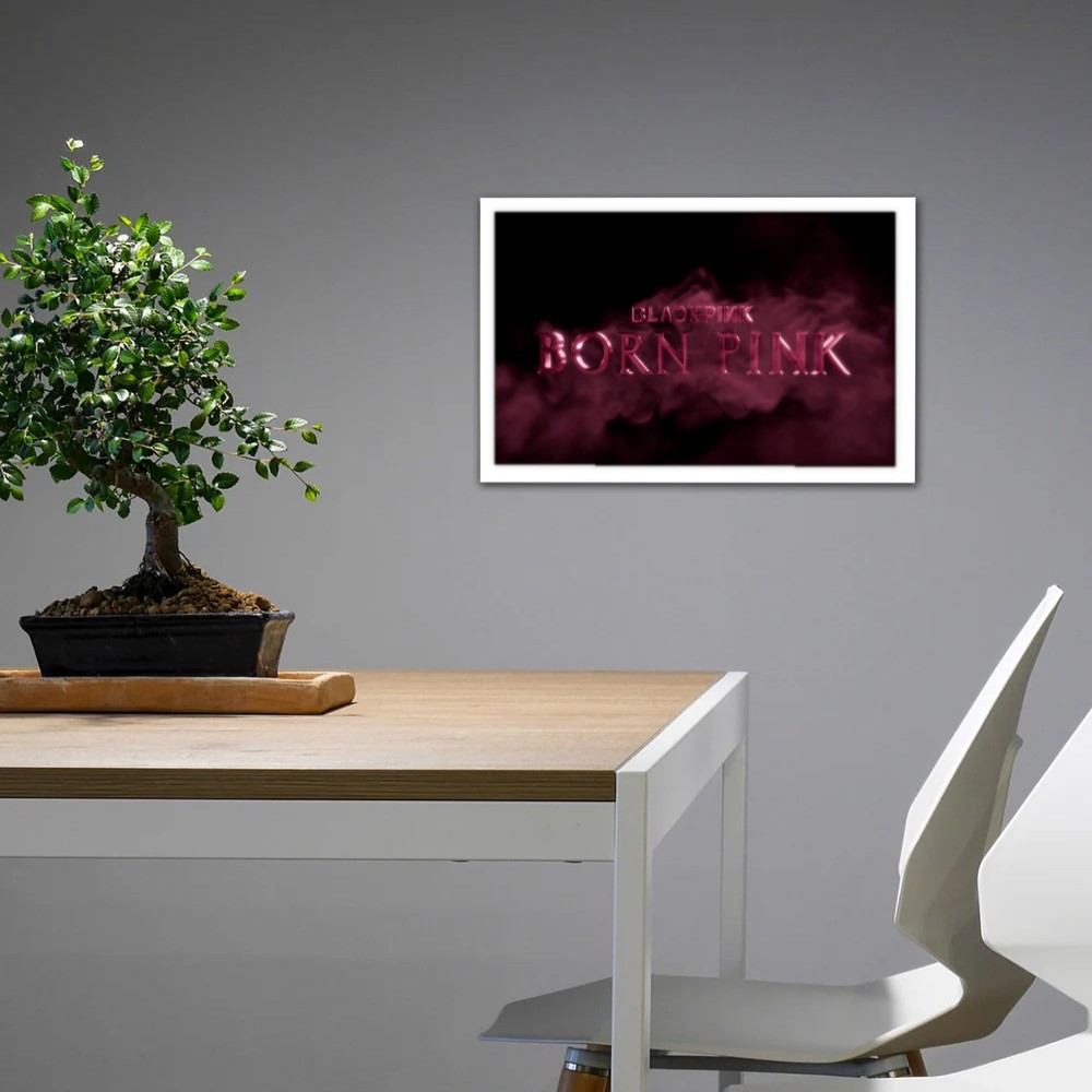 تابلو پینکمن طرح گروه بلکپینک بلکپینک Born صورتی Blackpink Born Pink 8 Jm