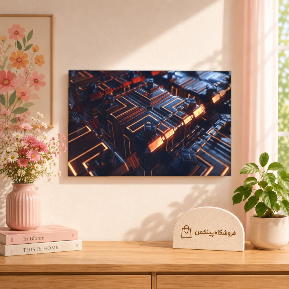 تابلو شاسی پینکمن طرح تکنولوژی نسخه چهارم - Tech Desktop 4k کد Jm 9