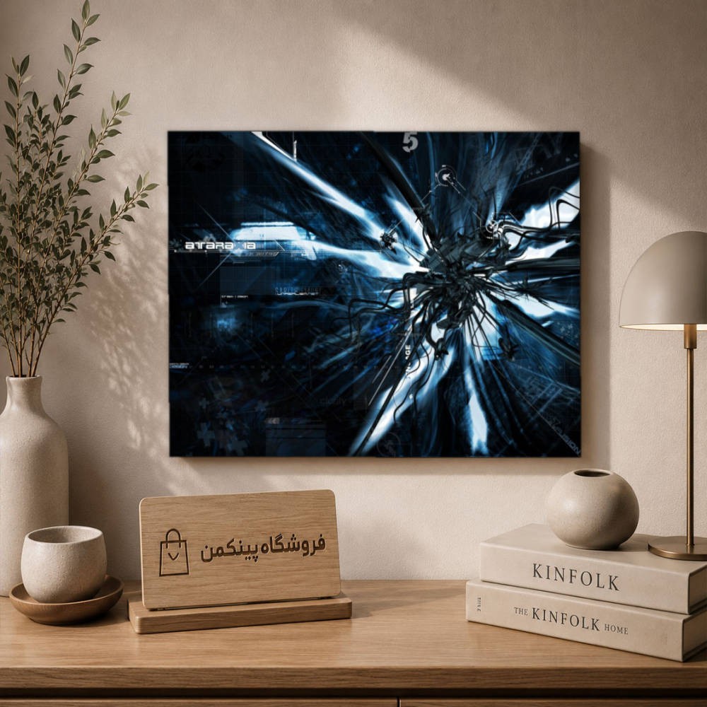 تابلو شاسی پینکمن طرح تکنولوژی نسخه چهارم - Tech Desktop 4k کد Jm 3
