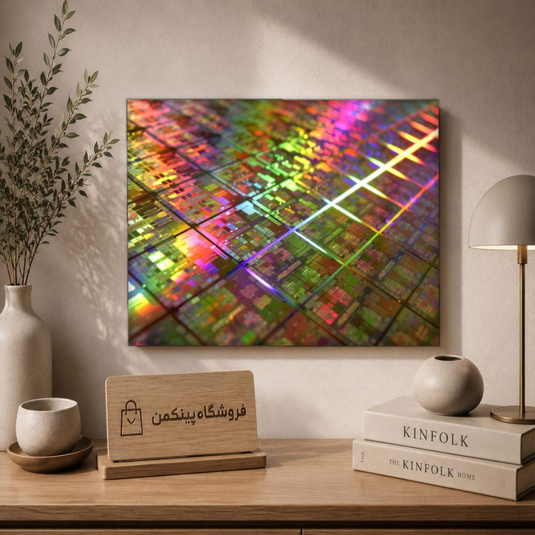 تابلو شاسی پینکمن طرح تکنولوژی نسخه چهارم - Tech Desktop 4k کد Jm 20