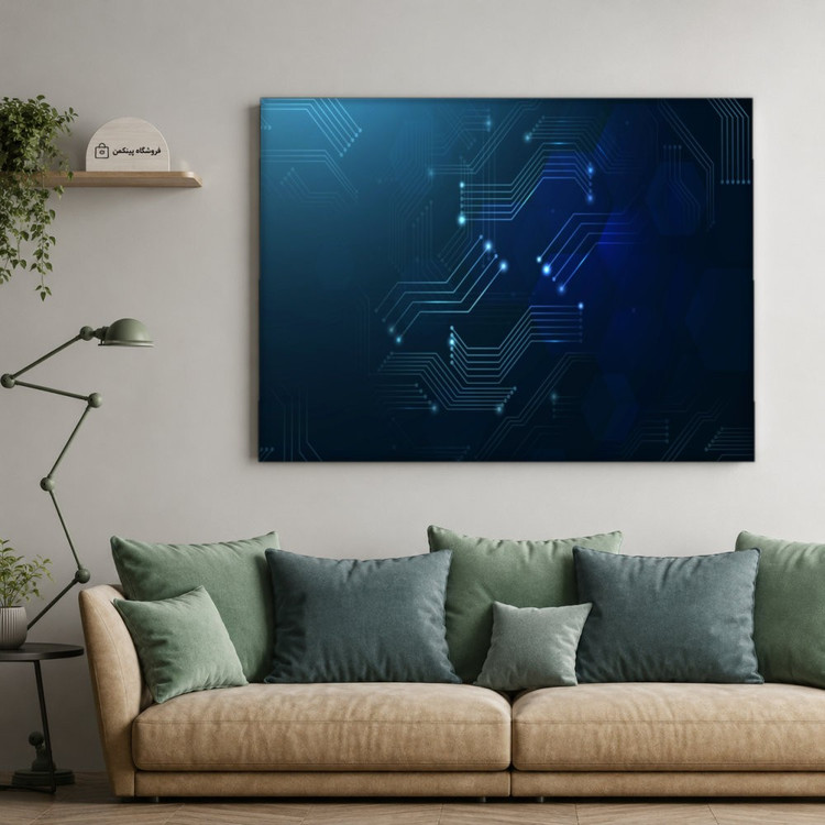 تابلو شاسی پینکمن طرح تکنولوژی نسخه چهارم - Tech Desktop 4k کد Jm 2