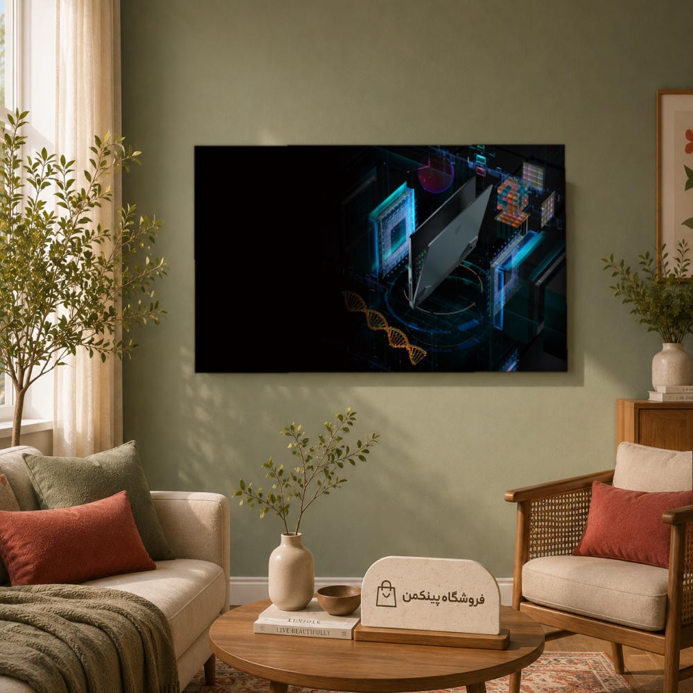 تابلو شاسی پینکمن طرح تکنولوژی نسخه چهارم - Tech Desktop 4k کد Jm 19