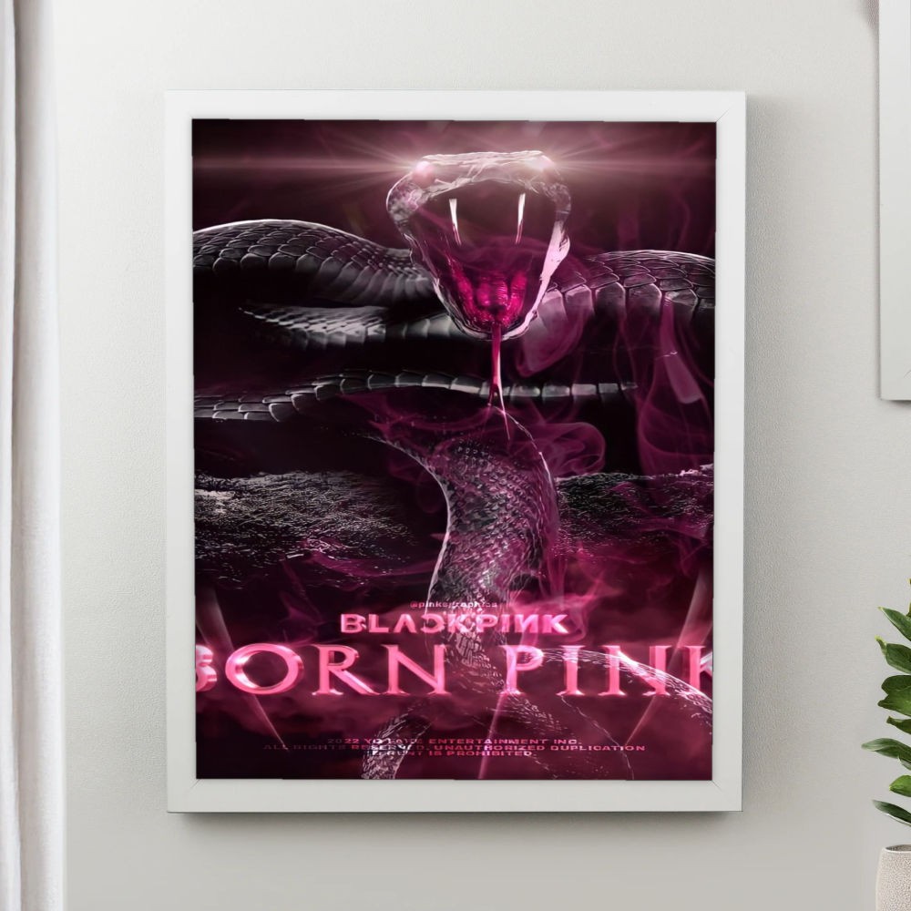 تابلو پینکمن طرح گروه بلکپینک بلکپینک Born صورتی Blackpink Born Pink 34 Jm