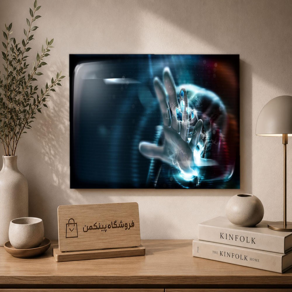 تابلو شاسی پینکمن طرح تکنولوژی نسخه چهارم - Tech Desktop 4k کد Jm 10