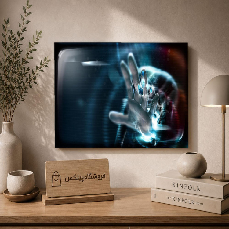 تابلو شاسی پینکمن طرح تکنولوژی نسخه چهارم - Tech Desktop 4k کد Jm 10