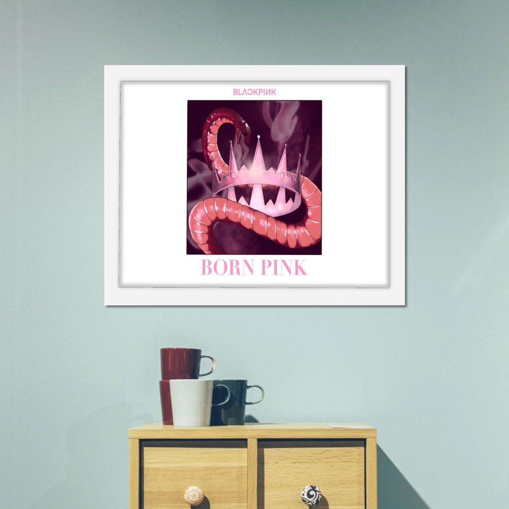 تابلو پینکمن طرح گروه بلکپینک بلکپینک Born صورتی Blackpink Born Pink 12 Jm