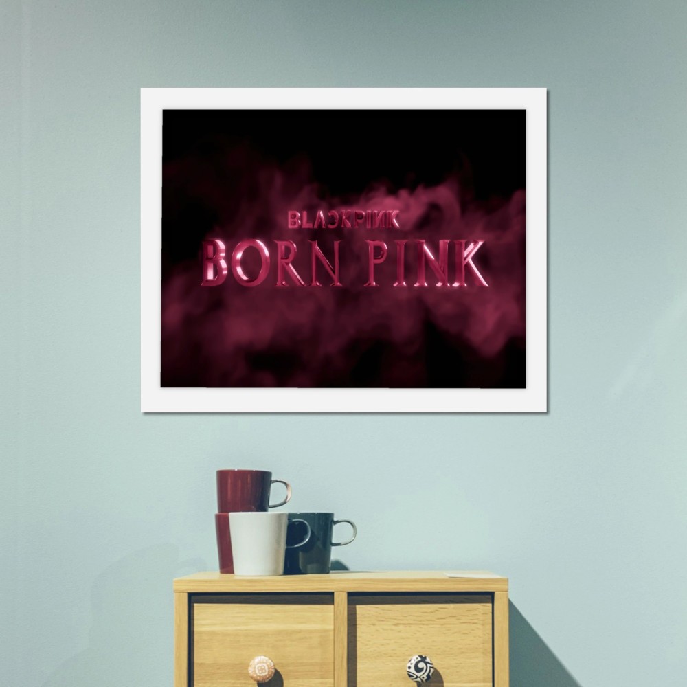 تابلو پینکمن طرح گروه بلکپینک بلکپینک Born صورتی Blackpink Born Pink 11 Jm
