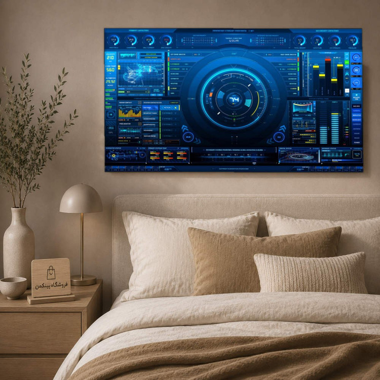 تابلو شاسی پینکمن طرح تکنولوژی نسخه سوم - Tech 4k PC کد Jm 23