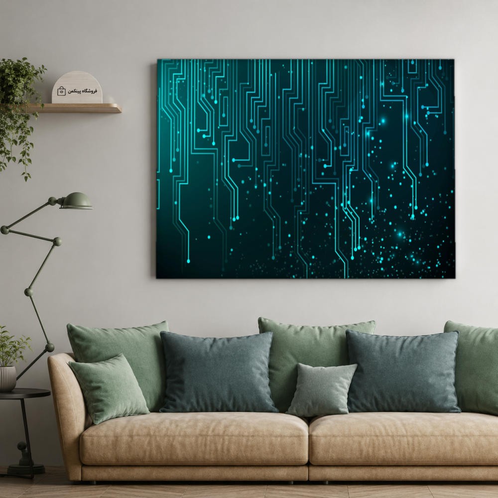 تابلو شاسی پینکمن طرح تکنولوژی نسخه سوم - Tech 4k PC کد Jm 20