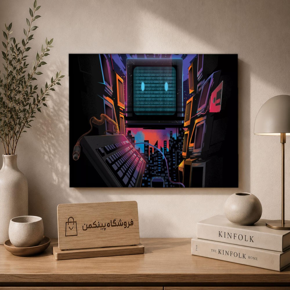 تابلو شاسی پینکمن طرح تکنولوژی نسخه سوم - Tech 4k PC کد Jm 18