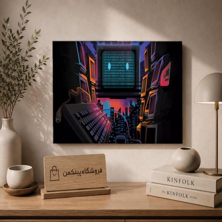تابلو شاسی پینکمن طرح تکنولوژی نسخه سوم - Tech 4k PC کد Jm 18