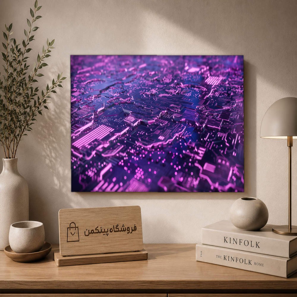 تابلو شاسی پینکمن طرح تکنولوژی نسخه سوم - Tech 4k PC کد Jm 11