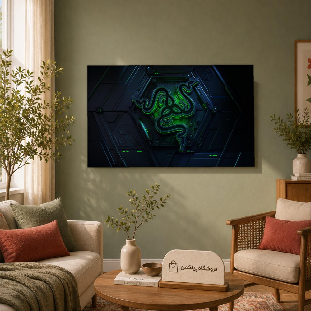 تابلو شاسی پینکمن طرح تکنولوژی نسخه سوم - Tech 4k PC کد Jm 10