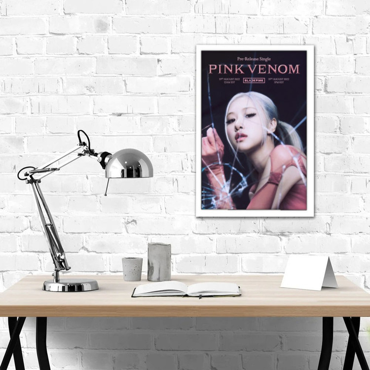 تابلو پینکمن طرح گروه بلکپینک بلکپینک 2022 صورتی Venom Blackpink 2022 Pink Venom 3 Jm