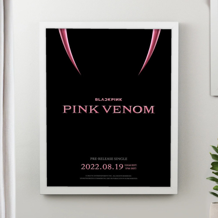 تابلو پینکمن طرح گروه بلکپینک بلکپینک 2022 صورتی Venom Blackpink 2022 Pink Venom 19 Jm