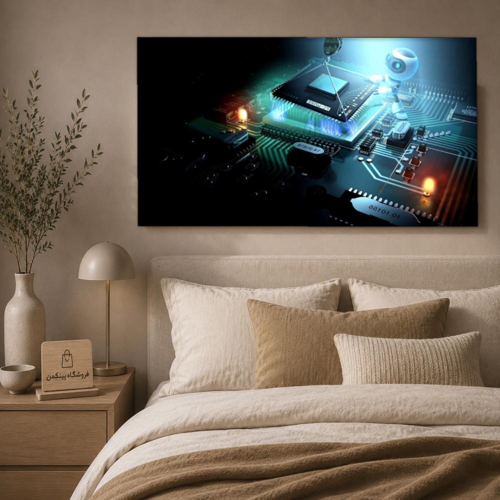 تابلو شاسی پینکمن طرح تکنولوژی نسخه دوم - 4k Tech PC کد Jm 14