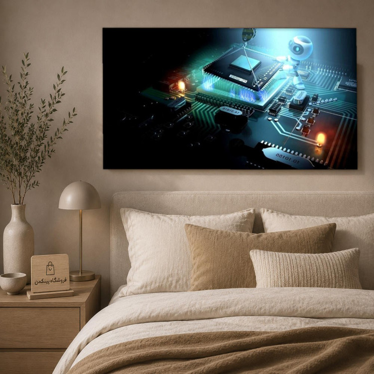 تابلو شاسی پینکمن طرح تکنولوژی نسخه دوم - 4k Tech PC کد Jm 14