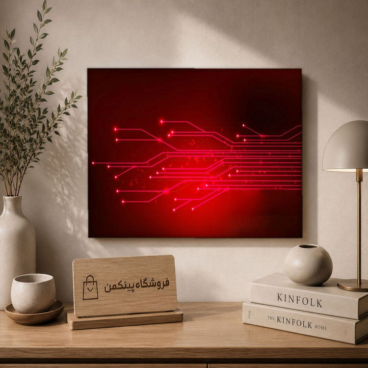 تابلو شاسی پینکمن طرح تکنولوژی قرمز - Technology Red کد Jm 6