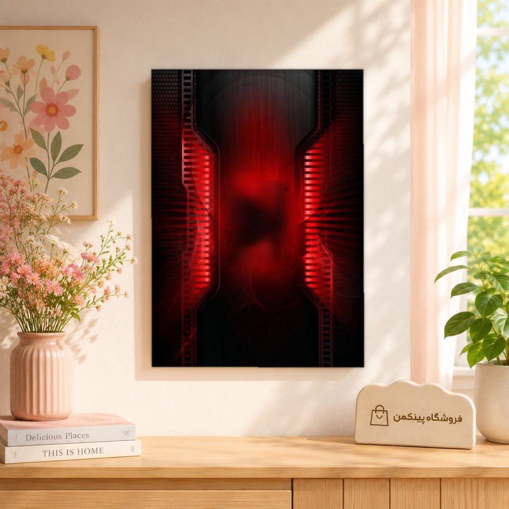 تابلو شاسی پینکمن طرح تکنولوژی قرمز - Technology Red کد Jm 5