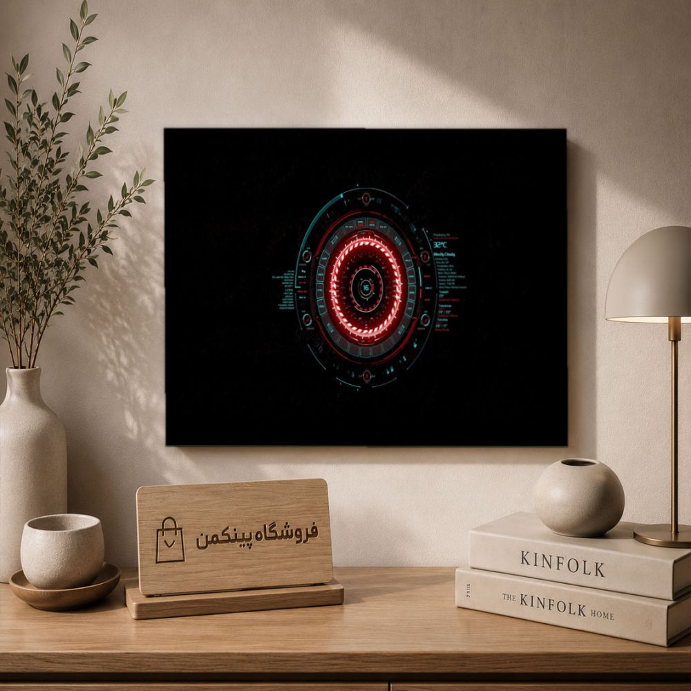 تابلو شاسی پینکمن طرح تکنولوژی قرمز - Technology Red کد Jm 4