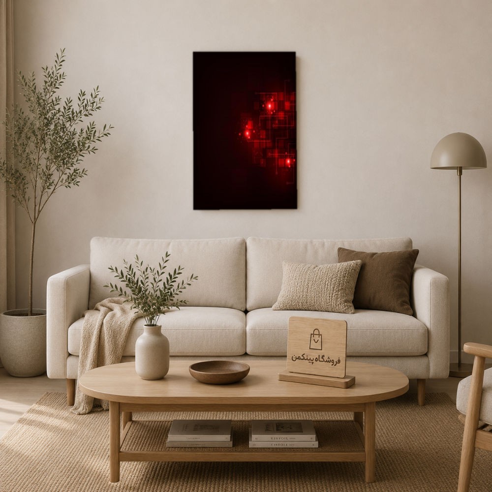 تابلو شاسی پینکمن طرح تکنولوژی قرمز - Technology Red کد Jm 29