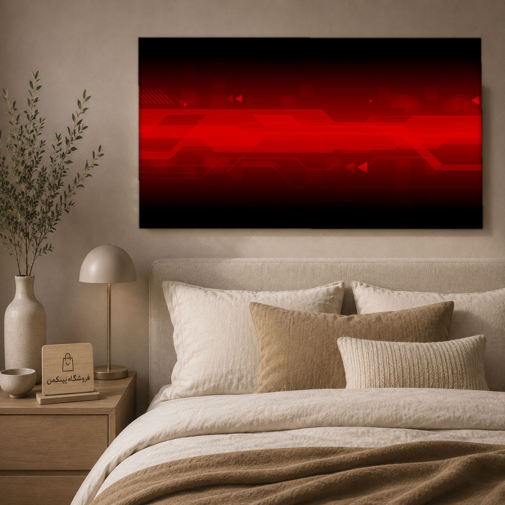 تابلو شاسی پینکمن طرح تکنولوژی قرمز - Technology Red کد Jm 25