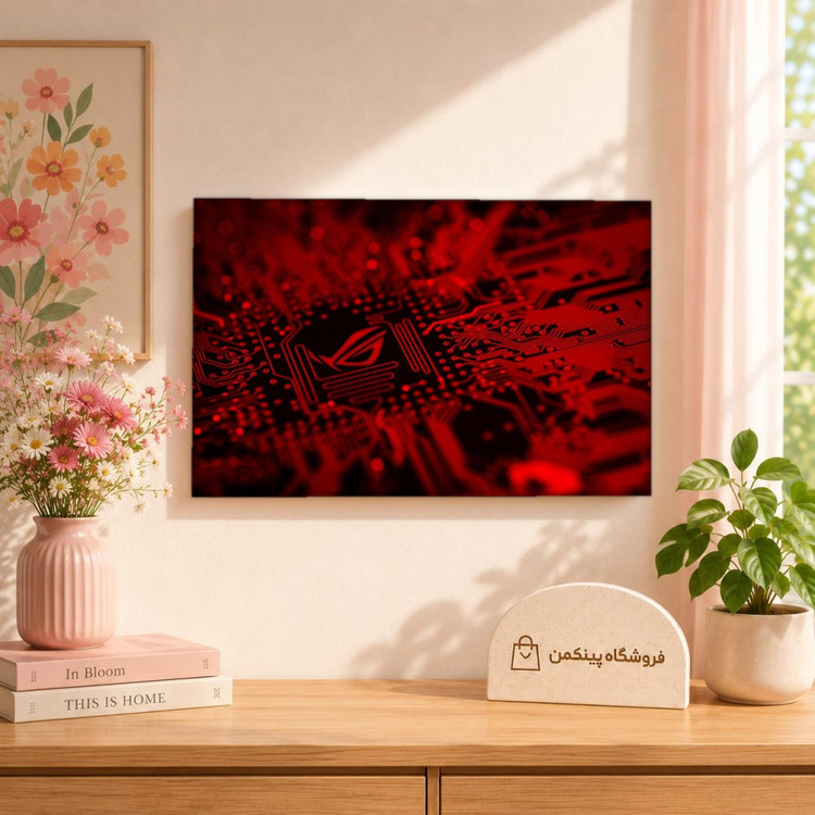 تابلو شاسی پینکمن طرح تکنولوژی قرمز - Technology Red کد Jm 2