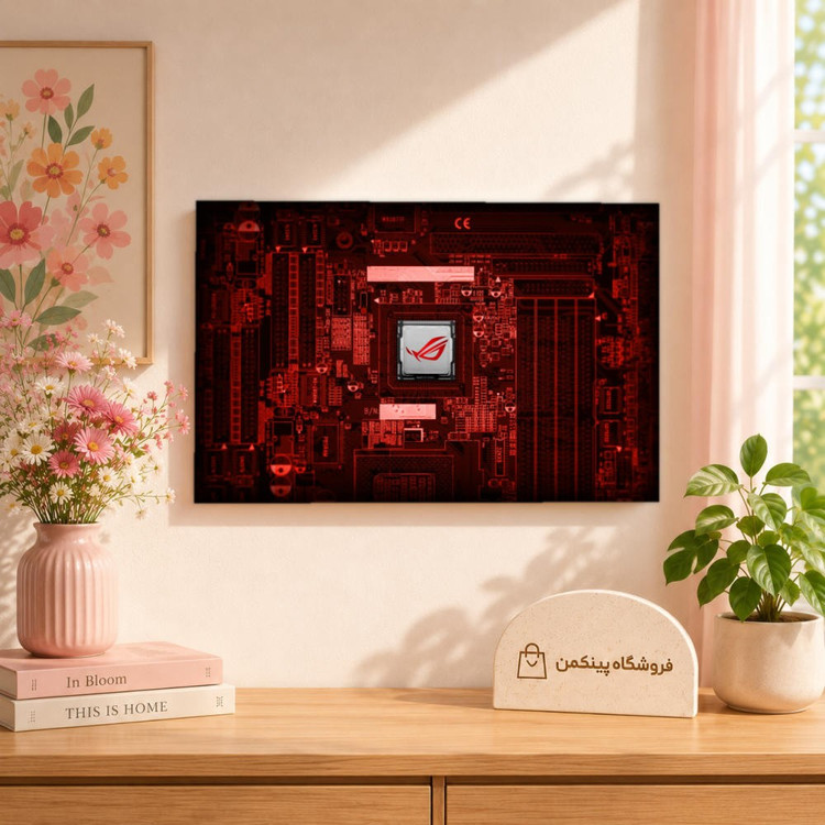 تابلو شاسی پینکمن طرح تکنولوژی قرمز - Technology Red کد Jm 18