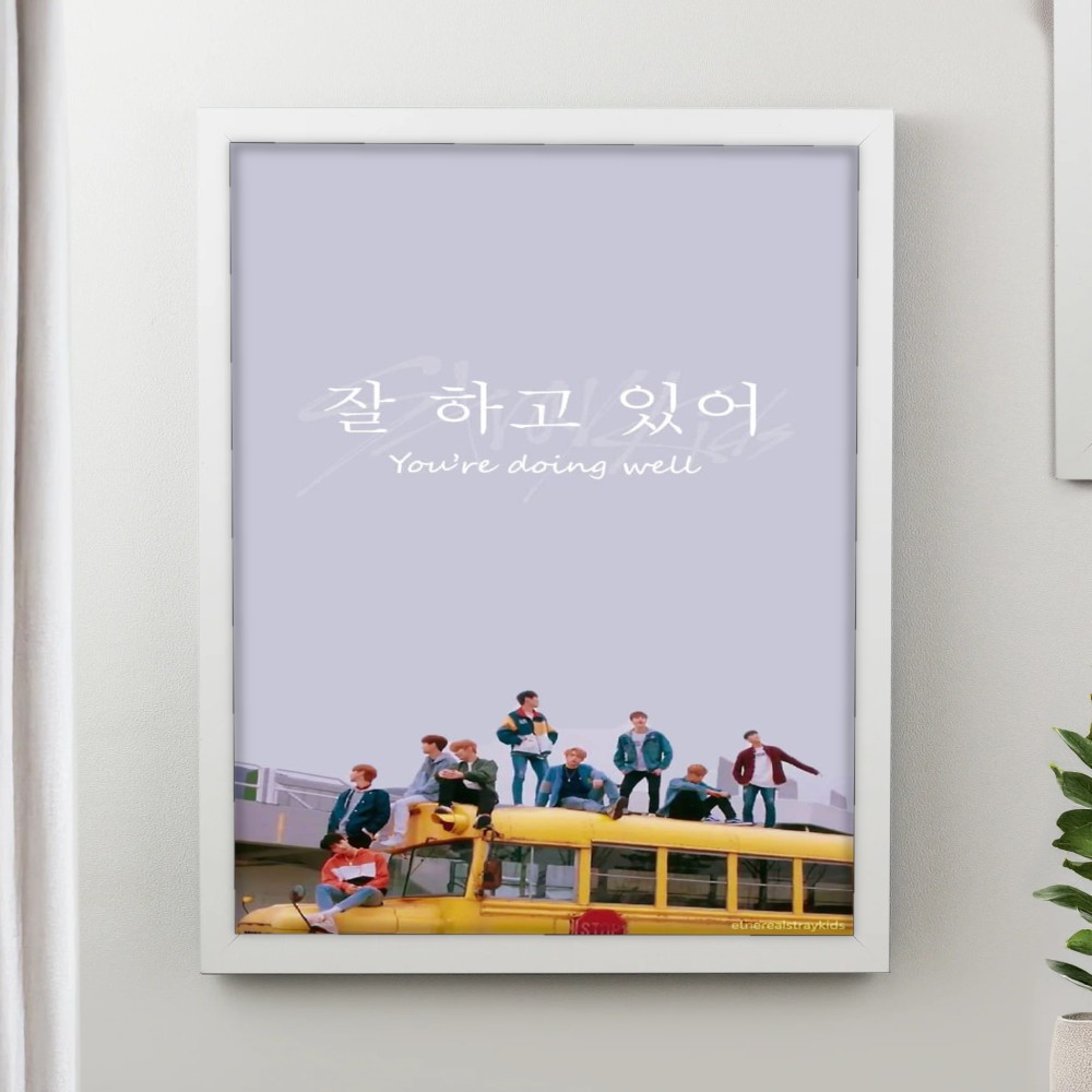 تابلو پینکمن طرح گروه استری کیدز کیپاپ Stray Kids Kpop 2 Jm