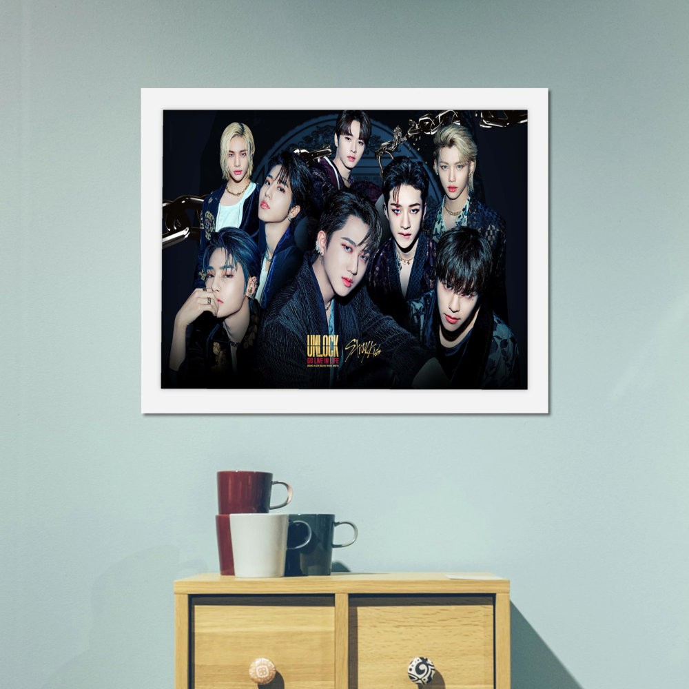 تابلو پینکمن طرح گروه استری کیدز کیپاپ Stray Kids Kpop 12 Jm