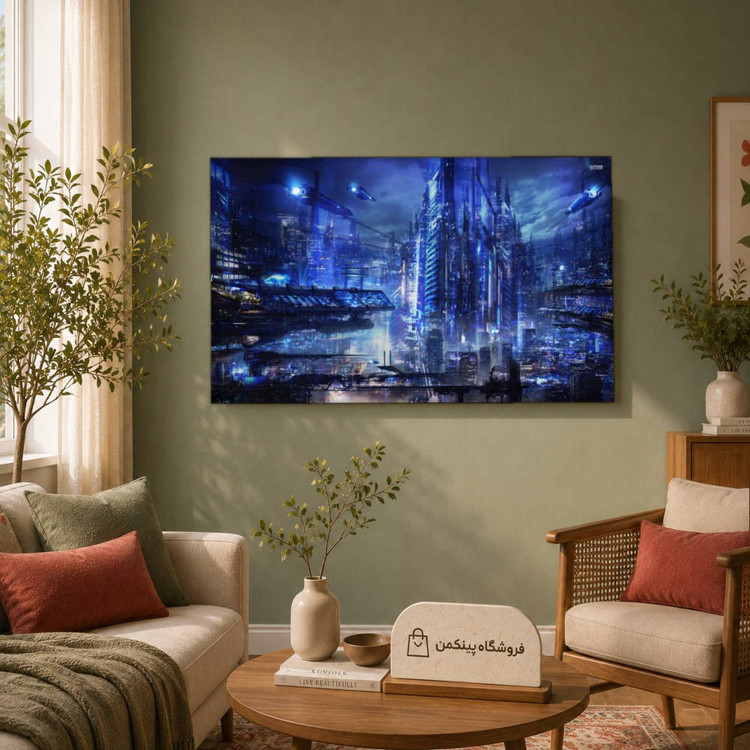 تابلو شاسی پینکمن طرح تکنولوژی شهر - Technology City کد Jm 8