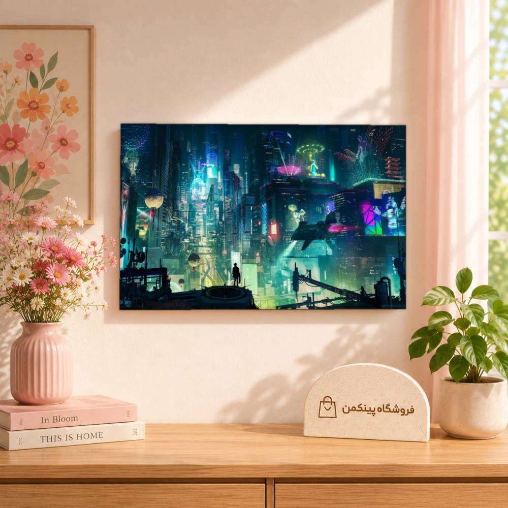 تابلو شاسی پینکمن طرح تکنولوژی شهر - Technology City کد Jm 5