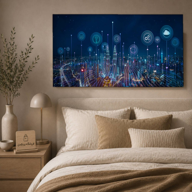 تابلو شاسی پینکمن طرح تکنولوژی شهر - Technology City کد Jm 38