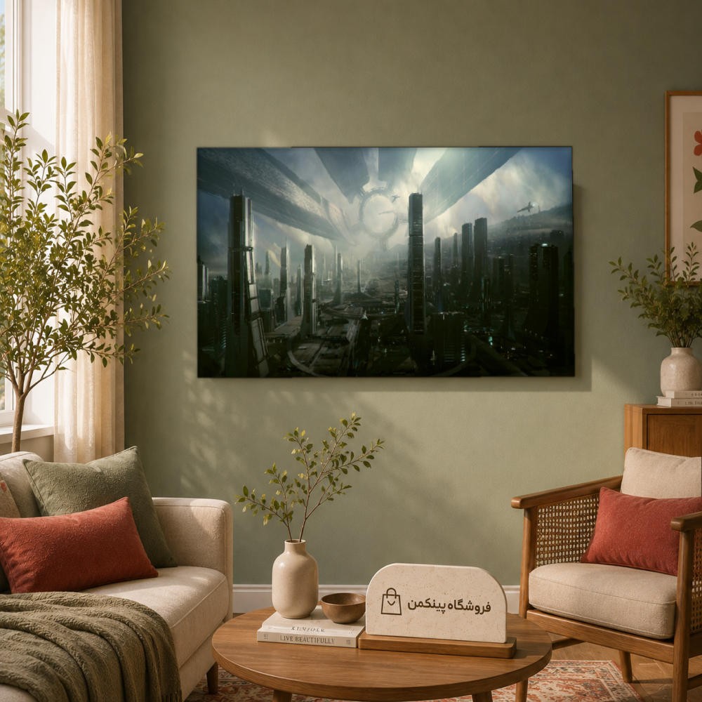 تابلو شاسی پینکمن طرح تکنولوژی شهر - Technology City کد Jm 33