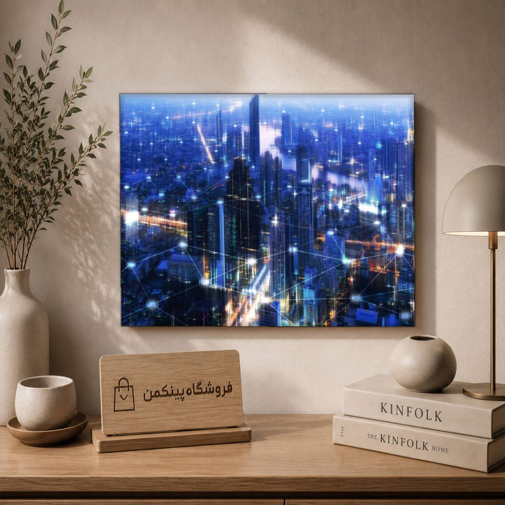 تابلو شاسی پینکمن طرح تکنولوژی شهر - Technology City کد Jm 31