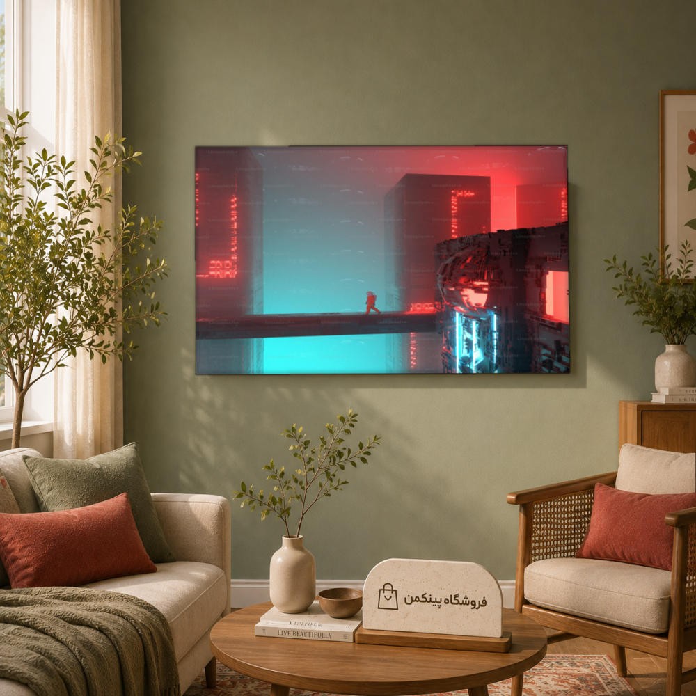 تابلو شاسی پینکمن طرح تکنولوژی شهر - Technology City کد Jm 26
