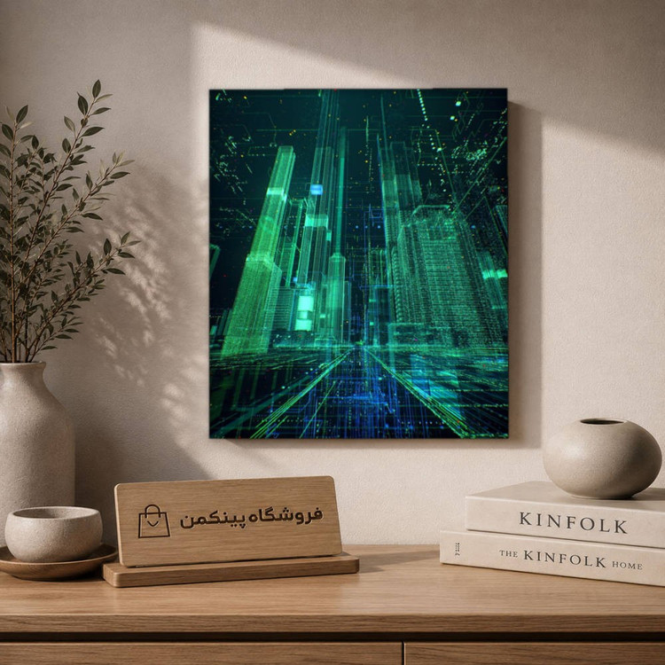 تابلو شاسی پینکمن طرح تکنولوژی شهر - Technology City کد Jm 22