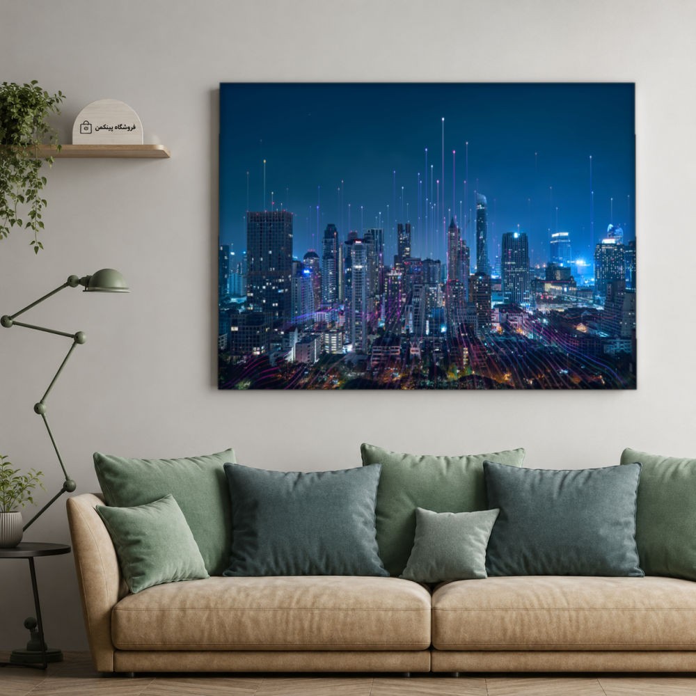 تابلو شاسی پینکمن طرح تکنولوژی شهر - Technology City کد Jm 20
